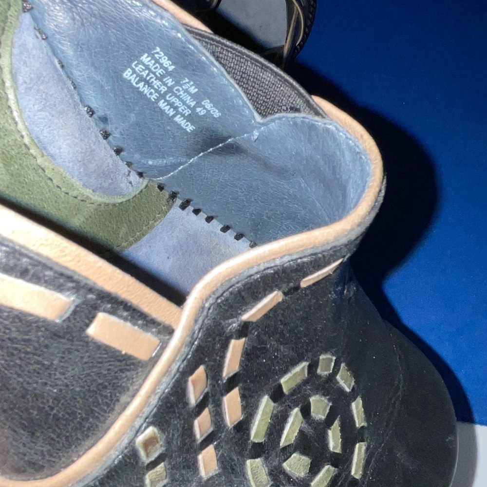 Clarks Artisan Collection Leather Clogs Black Boho Comfort Mules Women’s Size 7½ - Picture 6 of 9